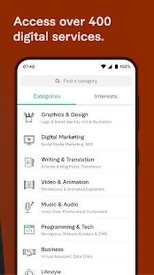 Скачать Fiverr - Freelance Service [Полная версия] RU apk на Андроид
