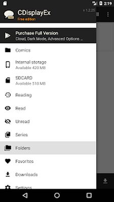 Скачать CDisplayEx Free Comic Reader [Полная версия] RUS apk на Андроид
