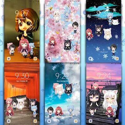 Скачать Лайвли Аниме Live2D обои [Без рекламы] RUS apk на Андроид