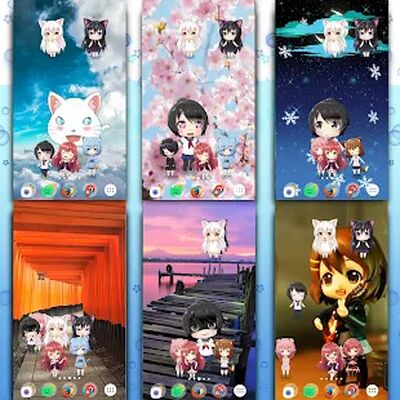 Скачать Лайвли Аниме Live2D обои [Без рекламы] RUS apk на Андроид
