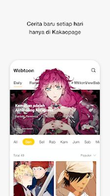 Скачать kakaopage - Webtoon Original [Без рекламы] RUS apk на Андроид