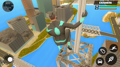 Скачать Green Rope Hero Crime City Games  [Unlocked] RUS apk на Андроид