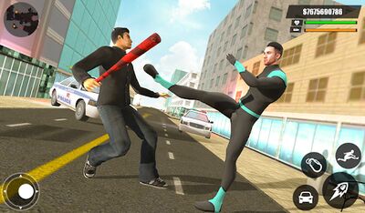 Скачать Green Rope Hero Crime City Games  [Unlocked] RUS apk на Андроид