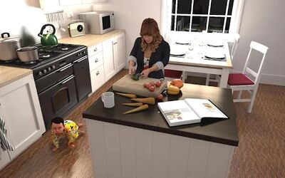 Скачать Virtual Mother Simulator:Single Mom Vs Babysitter [Без рекламы] RU apk на Андроид