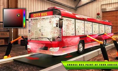 Скачать City Bus Builder Автосервис 3D Bus Mechanic Games [Unlocked] RUS apk на Андроид