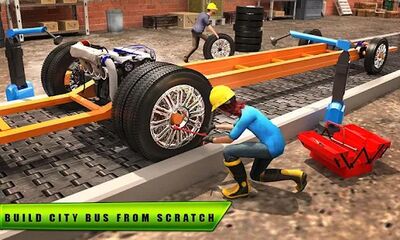 Скачать City Bus Builder Автосервис 3D Bus Mechanic Games [Unlocked] RUS apk на Андроид