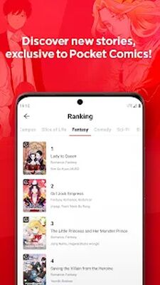 Скачать POCKET COMICS - Premium Webtoon [Premium] RU apk на Андроид