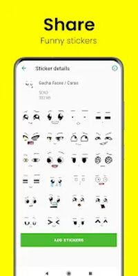 Скачать Gacha Stickers to chat with friends [Unlocked] RUS apk на Андроид