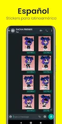 Скачать Gacha Stickers to chat with friends [Unlocked] RUS apk на Андроид