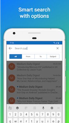 Скачать HB Mail for Outlook, Hotmail [Premium] RUS apk на Андроид