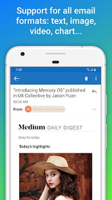 Скачать HB Mail for Outlook, Hotmail [Premium] RUS apk на Андроид