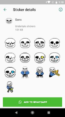 Скачать UNDERTALE и DELTARUNE наклейки для WhatsApp [Полная версия] RU apk на Андроид
