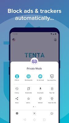 Скачать Tenta Private VPN Browser + Ad Blocker (Beta) [Premium] RUS apk на Андроид