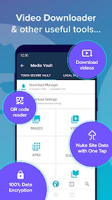 Скачать Tenta Private VPN Browser + Ad Blocker (Beta) [Premium] RUS apk на Андроид