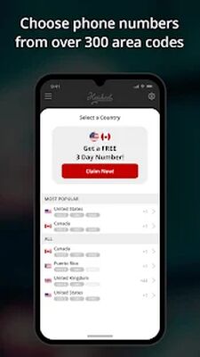 Скачать Hushed- Второй номер телефона [Полная версия] RUS apk на Андроид