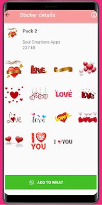 Скачать WAStickerApps любовь, любовь стикер, романтично [Полная версия] RU apk на Андроид