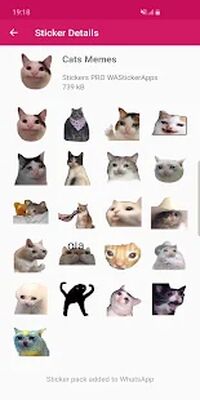 Скачать Смешной наклейки мем кошки WAStickerApps [Premium] RUS apk на Андроид