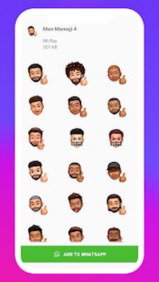 Скачать Memoji Stickers for WhatsApp [Unlocked] RU apk на Андроид