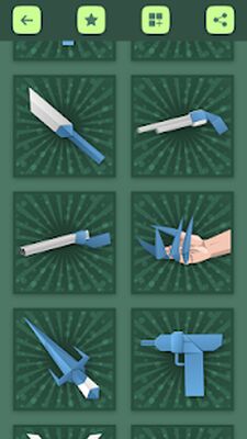 Скачать Оригами оружие: пистолеты и мечи из бумаги [Полная версия] RU apk на Андроид