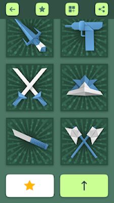 Скачать Оригами оружие: пистолеты и мечи из бумаги [Полная версия] RU apk на Андроид
