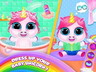 Скачать малыш Единорог уход pet Пони [Без рекламы] RU apk на Андроид