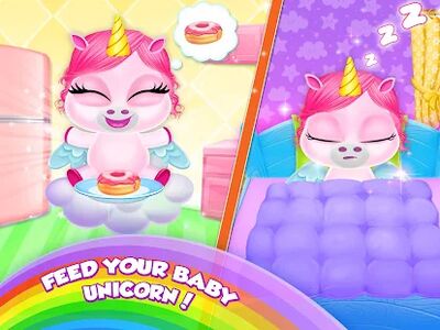 Скачать малыш Единорог уход pet Пони [Без рекламы] RU apk на Андроид