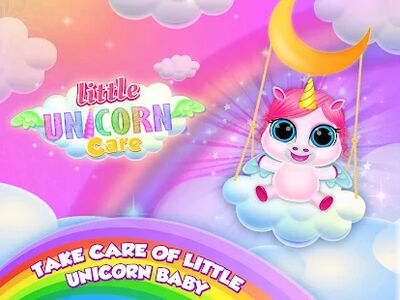 Скачать малыш Единорог уход pet Пони [Без рекламы] RU apk на Андроид