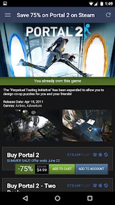 Скачать Steam [Без рекламы] RUS apk на Андроид