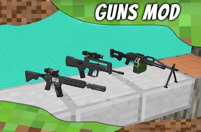 Скачать Мод на оружие для MCPE. Weapon and Guns Mod. [Premium] RUS apk на Андроид