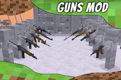 Скачать Мод на оружие для MCPE. Weapon and Guns Mod. [Premium] RUS apk на Андроид