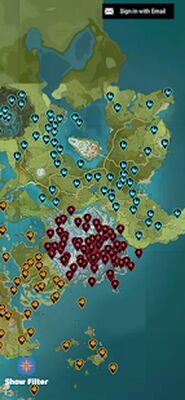 Скачать Genshin Impact Map - Interactive Map [Без рекламы] RUS apk на Андроид