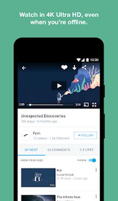Скачать Vimeo [Без рекламы] RUS apk на Андроид