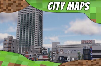 Скачать Города для MCPE. Карты городов. [Полная версия] RUS apk на Андроид