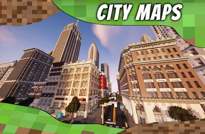 Скачать Города для MCPE. Карты городов. [Полная версия] RUS apk на Андроид