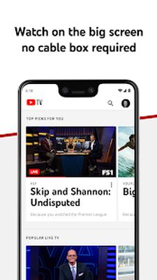 Скачать YouTube TV: Live TV & more [Без рекламы] RUS apk на Андроид