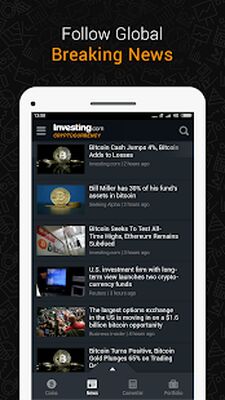 Скачать Investing.com: крипто, новости [Полная версия] RU apk на Андроид
