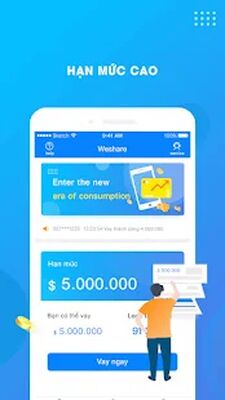 Скачать WeShare - Vay Tiền Online Nhanh - 30s Có Tiền Ngay [Без рекламы] RUS apk на Андроид