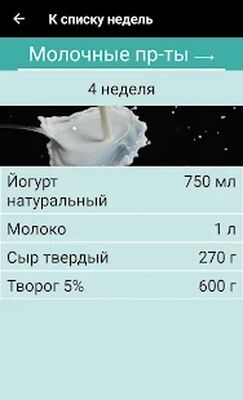 Скачать Меню на месяц для похудения [Unlocked] RU apk на Андроид