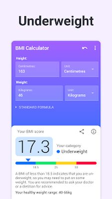 Скачать Калькулятор ИМТ [Без рекламы] RUS apk на Андроид