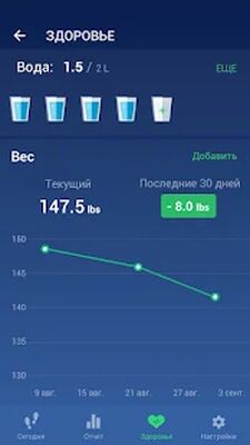 Скачать Шагомер - Cчётчик Шагов & Cчётчик Калорий [Premium] RUS apk на Андроид