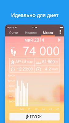 Скачать Шагомер: Cчётчик шагов [Без рекламы] RU apk на Андроид