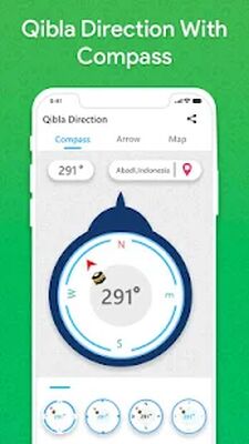 Скачать кибла компас для направление [Premium] RUS apk на Андроид
