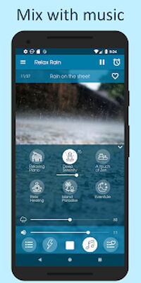 Скачать Звуки дождя - Звук дождя для сна [Без рекламы] RUS apk на Андроид