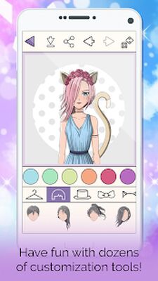 Скачать Аниме аватар мейкер [Unlocked] RUS apk на Андроид