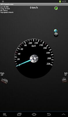 Скачать GPS спидометр и фонариком [Unlocked] RUS apk на Андроид