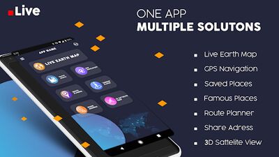 Скачать Live Earth Map - World Map 3D, Вид со спутника [Полная версия] RUS apk на Андроид