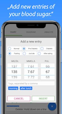 Скачать Blood Sugar Diary [Premium] RUS apk на Андроид