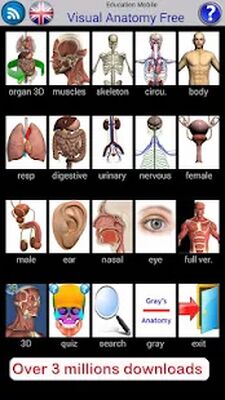 Скачать Visual Anatomy Free [Unlocked] RUS apk на Андроид