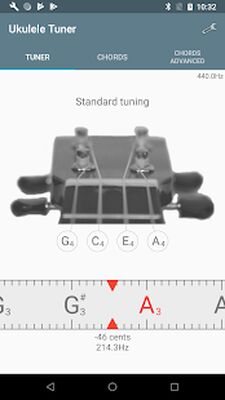 Скачать Ukulele Tuner [Без рекламы] RUS apk на Андроид