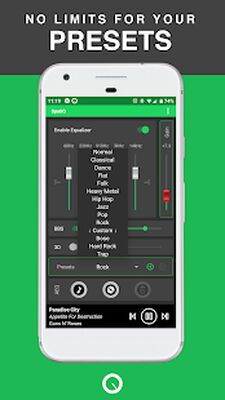 Скачать SpotiQ Эквалайзер [Без рекламы] RU apk на Андроид